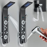 LED Shower Panel Tower Massage System Rain&Waterfall Jets Faucet Stainless Steel