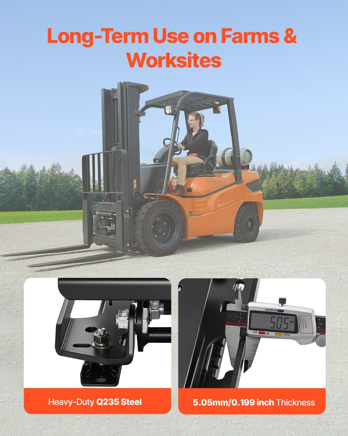 VEVOR Universal Seat Suspension Kit for Lawn Mower Skid Steer Forklift Tractor