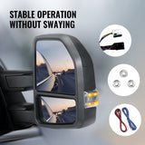 Power Heated Tow Mirrors for 2015-2018 Ford F150 Signal Lights Foldable