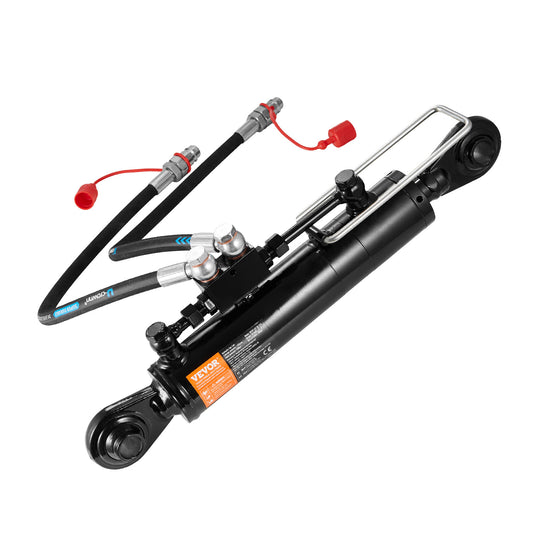 VEVOR Hydraulic Top Link Cat.2-2 With Locking Block 19 11/16”-28”With 2 Hoses