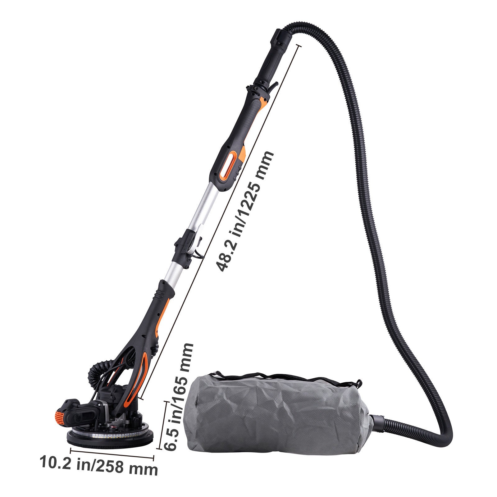 Uimoso Drywall Sander 900W Brush Motor 800-1800RPM Variable Speed & Self-Suction