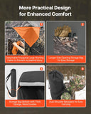 VEVOR Portable Hunting Blind See Through Ground Deer Blinds 2-3 Person Carrying