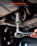 VEVOR Socket Set Socket Tool Set 225 Pieces 3/8 & 1/4 & 1/2 in Drive Auto Repair