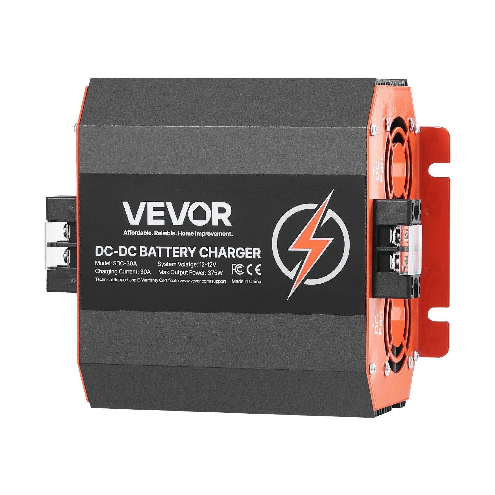 VEVOR 12V 30A DC to DC Charger Battery Charger 375W for Lead-Acid and Lithium