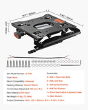 VEVOR Universal Seat Suspension Kit for Lawn Mower Skid Steer Forklift Tractor