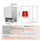 Tabletop Kiln Melter 1500W Electric Melting Furnace for Wax Casting Metal