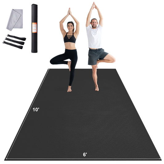 VEVOR Exercise Mat Non Slip Yoga Mat Gym Fitness Pilate Workout Mat (10x6ft)