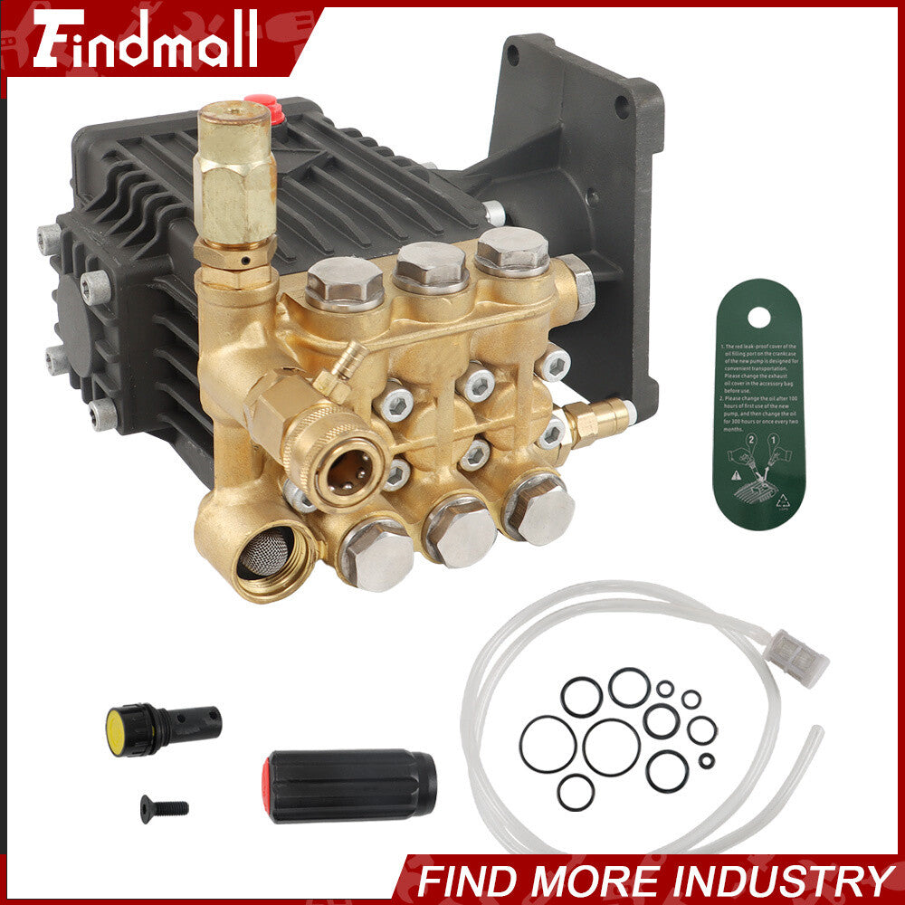 4 GPM Pressure Washer Pump 4400 psi Power Washer Pump 1" Shaft Horizontal New