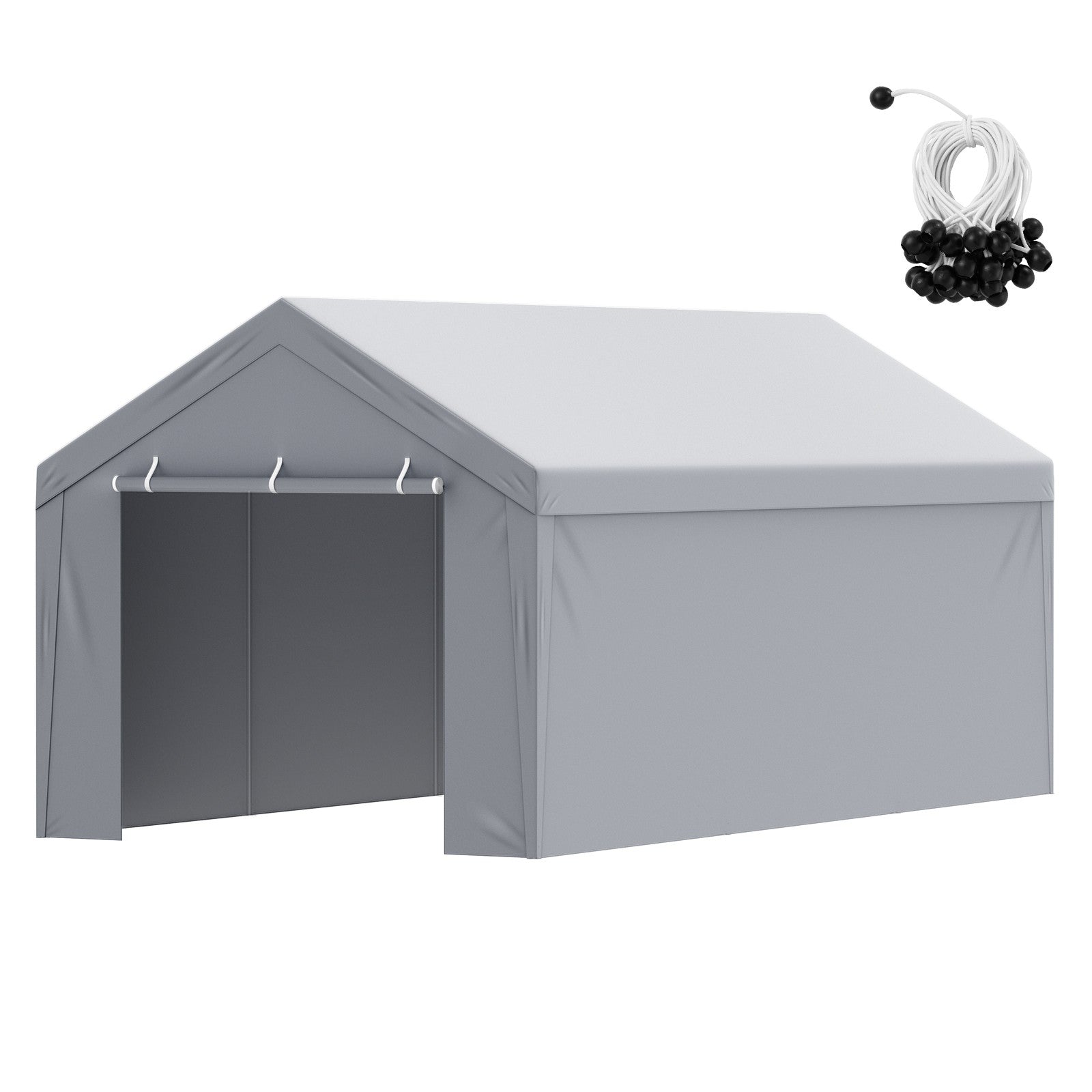 Carport Replacement Canopy Car Shelter Top+Side 10x20ft Frame Not Included