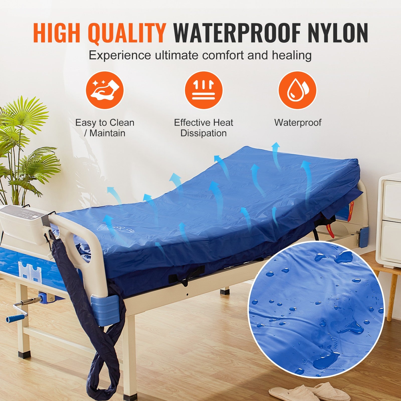 Alternating Air Pressure Mattress Dual-Layer 19 Air Chamber 450LBS Loading