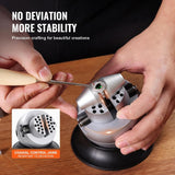 VEVOR Ball Vise, 3" Engraving Setting Tool, 3 Inch-30 pcs attachment, Silver