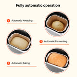 VEVOR 2LB 19-in-1 Bread Maker Automatic Compact Dough Machine Nonstick 3 Colors