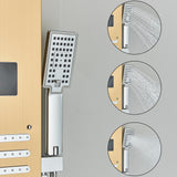 LED Shower Panel Tower Massage System Rain&Waterfall Jets Faucet Stainless Steel