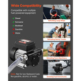 Uimoso Electric Fuel Transfer Pump 110V, 16 GPM, 60 L/min with Fuel Nozzle