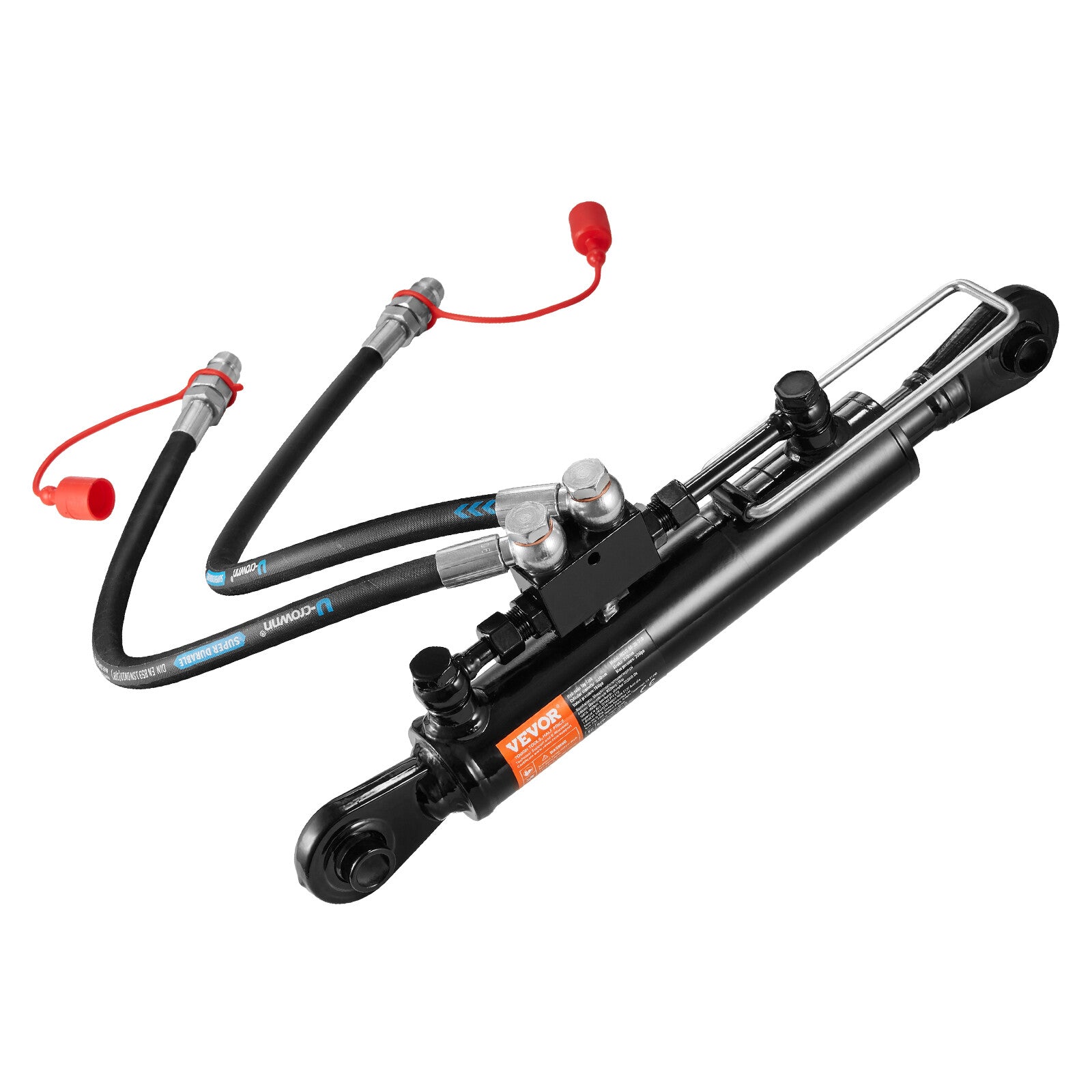 VEVOR Hydraulic Top Link Cat.1-1 With Locking Block 18 1/8”-26 3/8” With 2X Hose