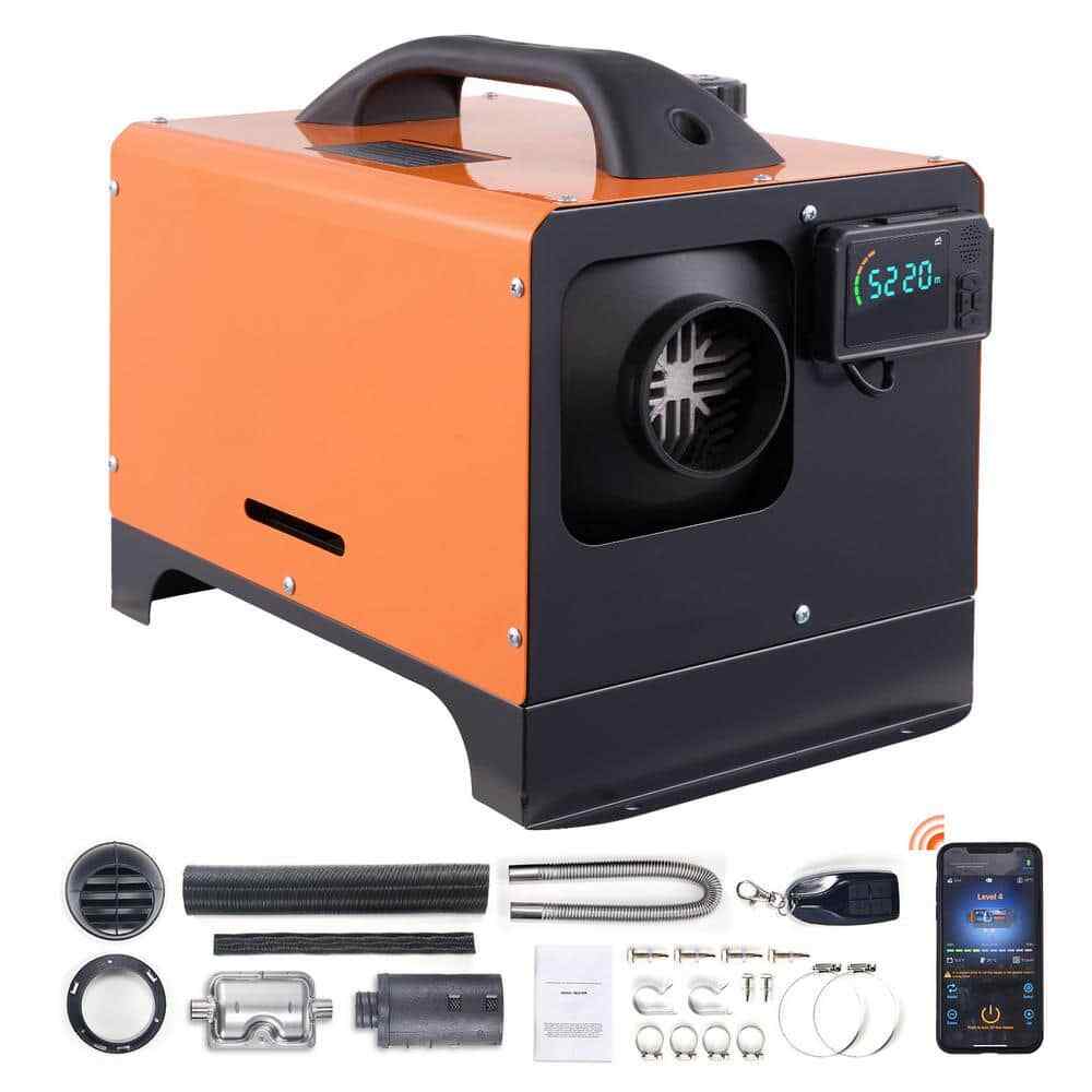 VEVOR Diesel Air Heater All-in-one 27,296 BTU 12V Diesel Heater 8KW w/Bluetooth