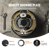 VEVOR Electric Trailer Brake 12" x 2" Self-Adjusting Assembly 2 Pairs 7000 lbs