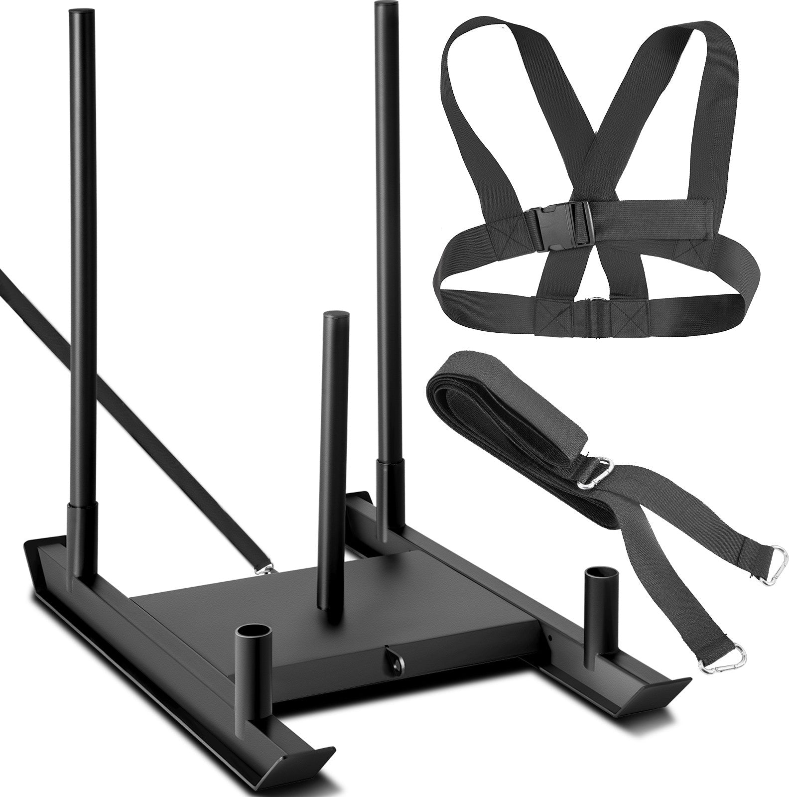Weight Sled System Push Pull Drag Power Speed Athlete Strength Workout