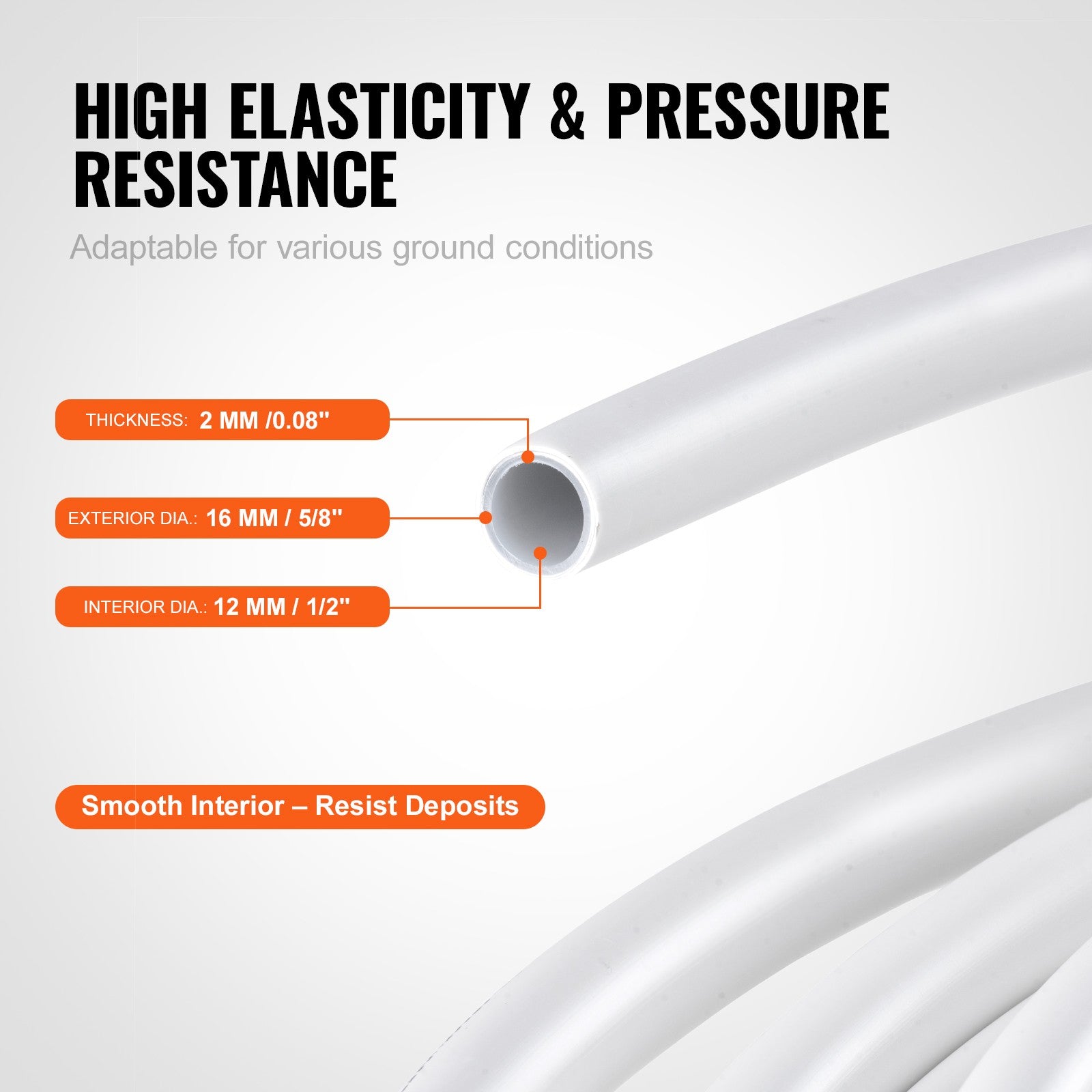 PEX-AL-PEX Tube Aluminum-Plastic Composite Pipe 656ft Oxygen Barrier Tube