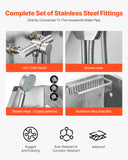 VEVOR 34 inch Dog Grooming Bath Tub Stainless Steel with Faucet for Pets