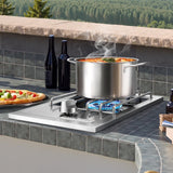VEVOR Single Grilling Side Burner for Outdoor 15,000BTU Propane & Natural Gas