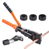 Copper Tube Fittings Crimping Tool with 1/2" 3/4" 1" Jaws Pipe Cutter