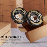 Electric Trailer Brake 12" x 2" Self-Adjusting Assembly 1 Pair 7000 lbs