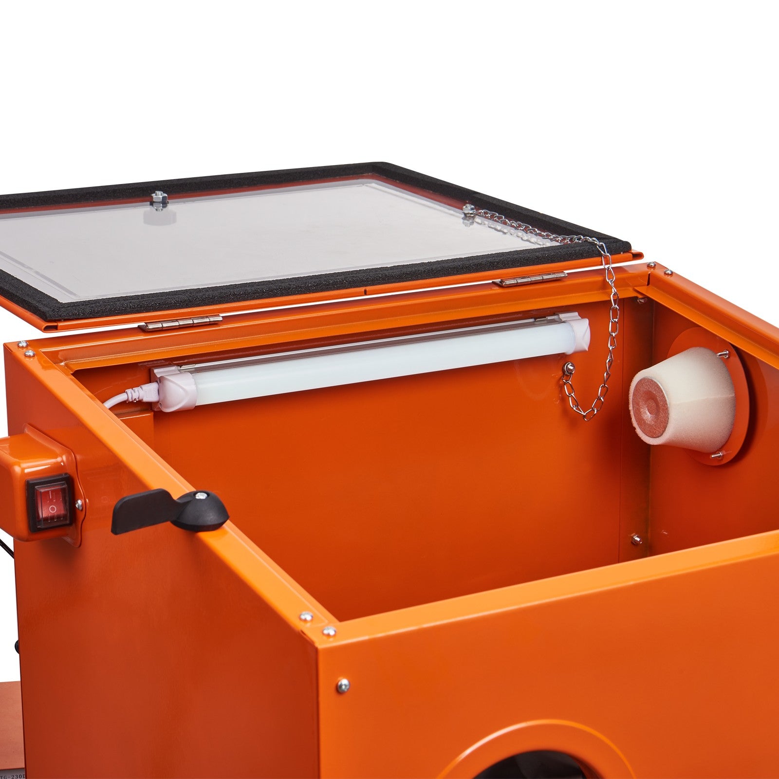 Uimoso 25 Gallon Sandblasting Cabinet Benchtop Cabinet w/ Blasting Gun 4 Nozzle