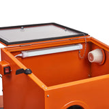 Uimoso 25 Gallon Sandblasting Cabinet Benchtop Cabinet w/ Blasting Gun 4 Nozzle