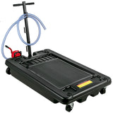 VEVOR 17 Gallon Low Profile Heavy Truck Car Oil Drain Pan w/ Pump & Wheels