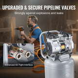 VEVOR 13 Gallon Air Compressor 2HP 4.6SCFM@90PSI Oil Free Air Compressor 125PSI