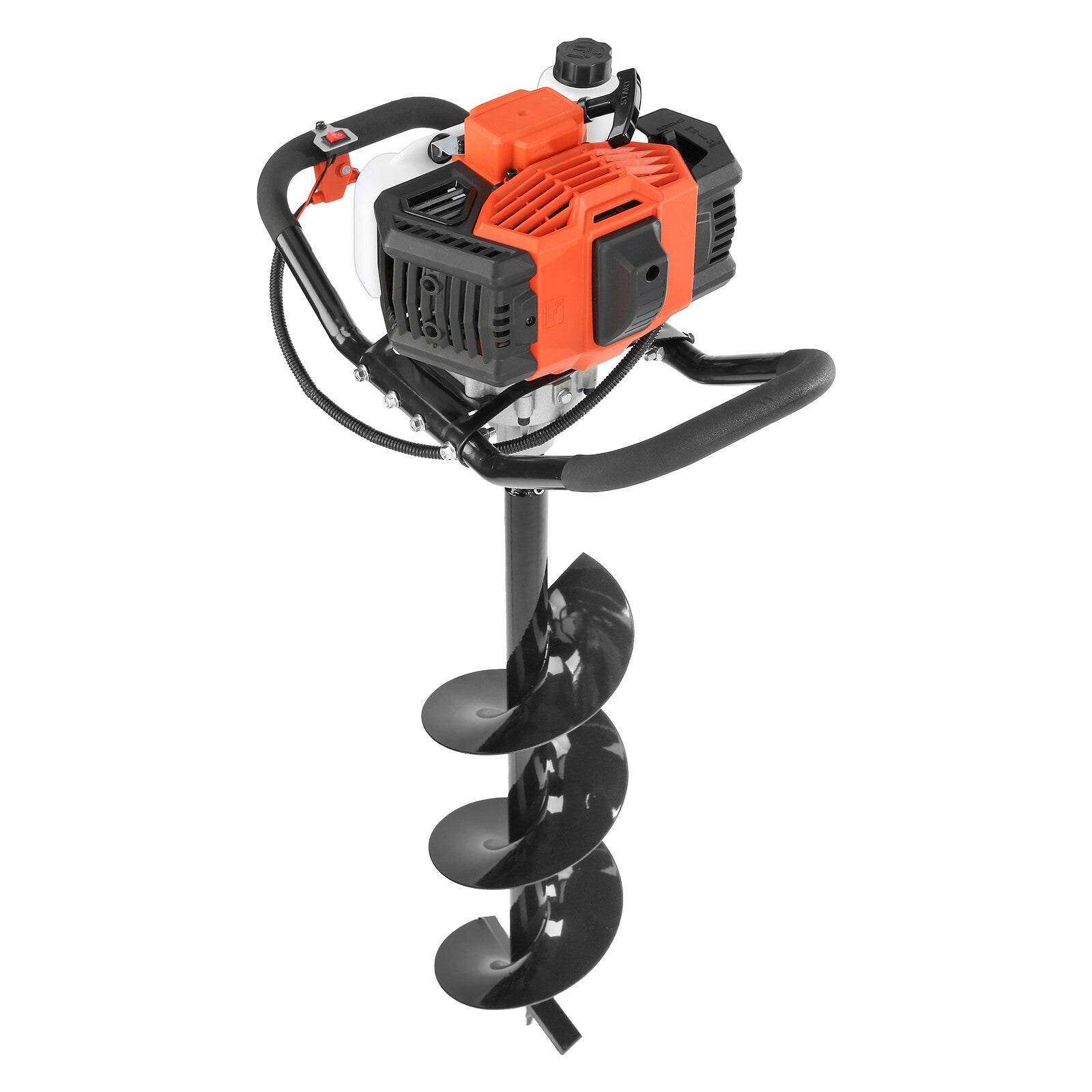 VEVOR Post Hole Digger 43cc Gas Powered Earth Digger with 8" Auger Drill Bit