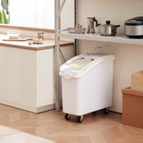 21 Gal Ingredient Bin w/ Scoop 400 Cup Commercial Food Storage for Kitchen