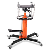 VEVOR 1322-1660 lbs Hydraulic Transmission Jack 360° Swivel Wheels Lift Hoist