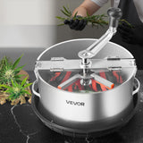 VEVOR Manual Bud Leaf Trimmer 12 in Electric Reaper Bowl Hydroponic Trimming