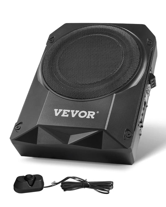 10" 400W Peak Under Seat Car Subwoofer - Slim Powered Car/Truck Subwoofer System