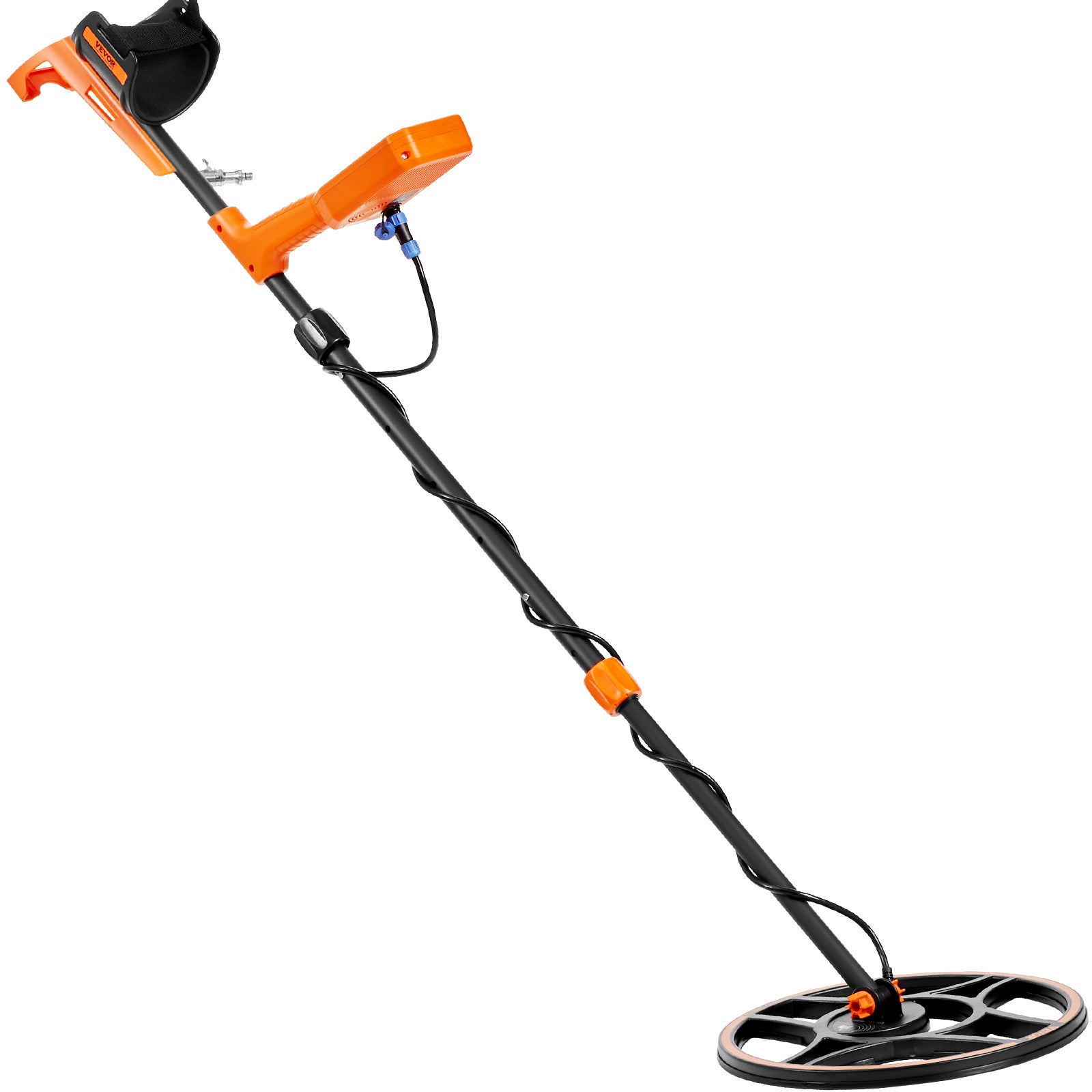 VEVOR Waterproof Metal Detector Professional Rechargeable Gold Detector 12" Coil
