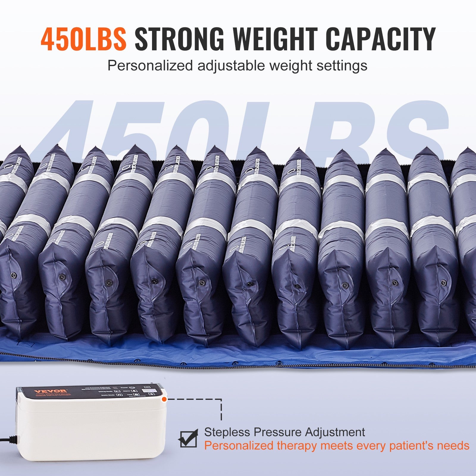 Alternating Air Pressure Mattress Dual-Layer 19 Air Chamber 450LBS Loading