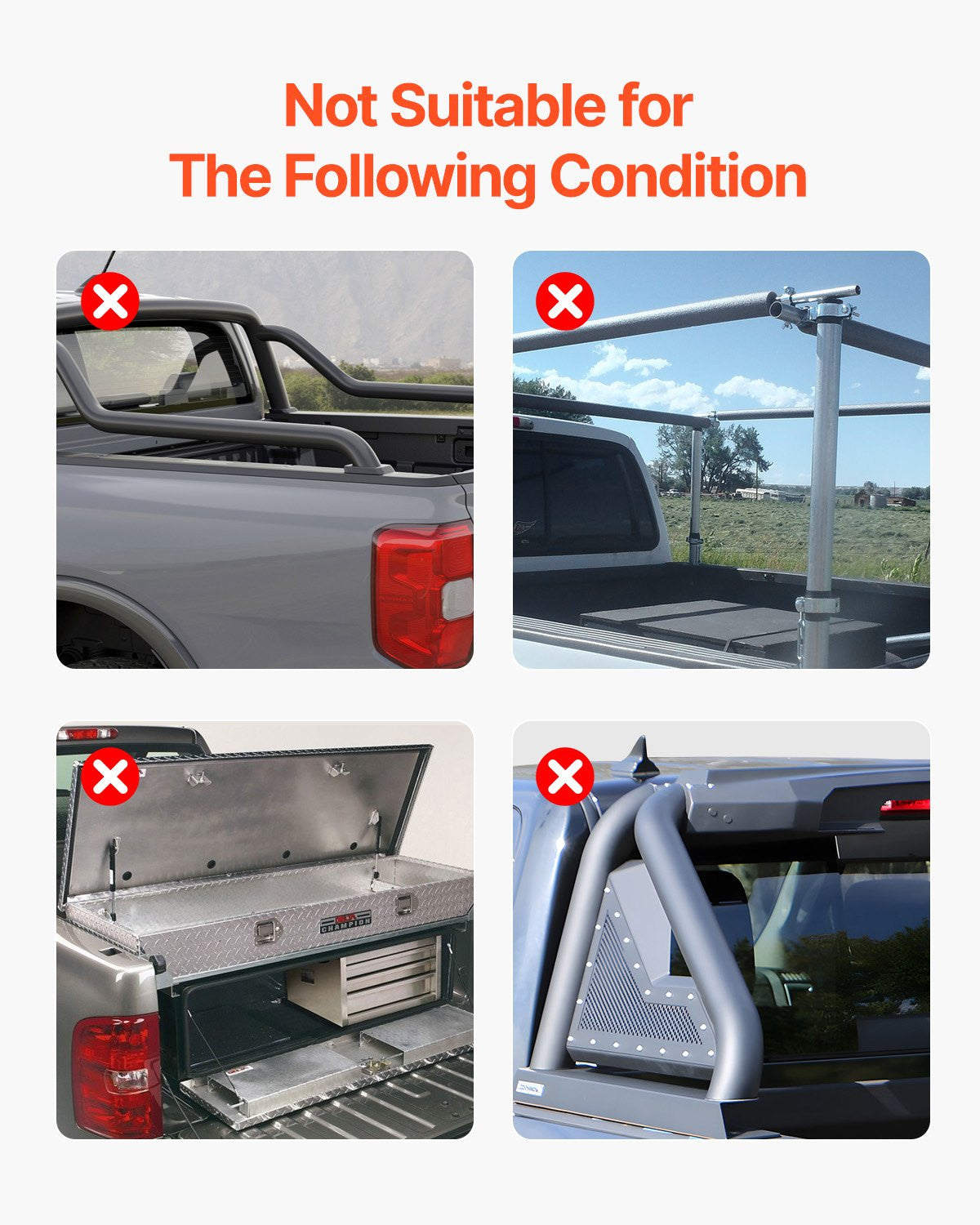VEVOR Tri-Fold Truck Bed Tonneau Cover, Compatible with 2009-2024 Ram 1500 (19-2