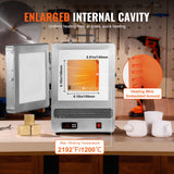 Tabletop Kiln Melter 1500W Electric Melting Furnace for Wax Casting Metal
