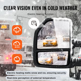 Power Heated Tow Mirrors for 2015-2018 Ford F150 Signal Lights Foldable