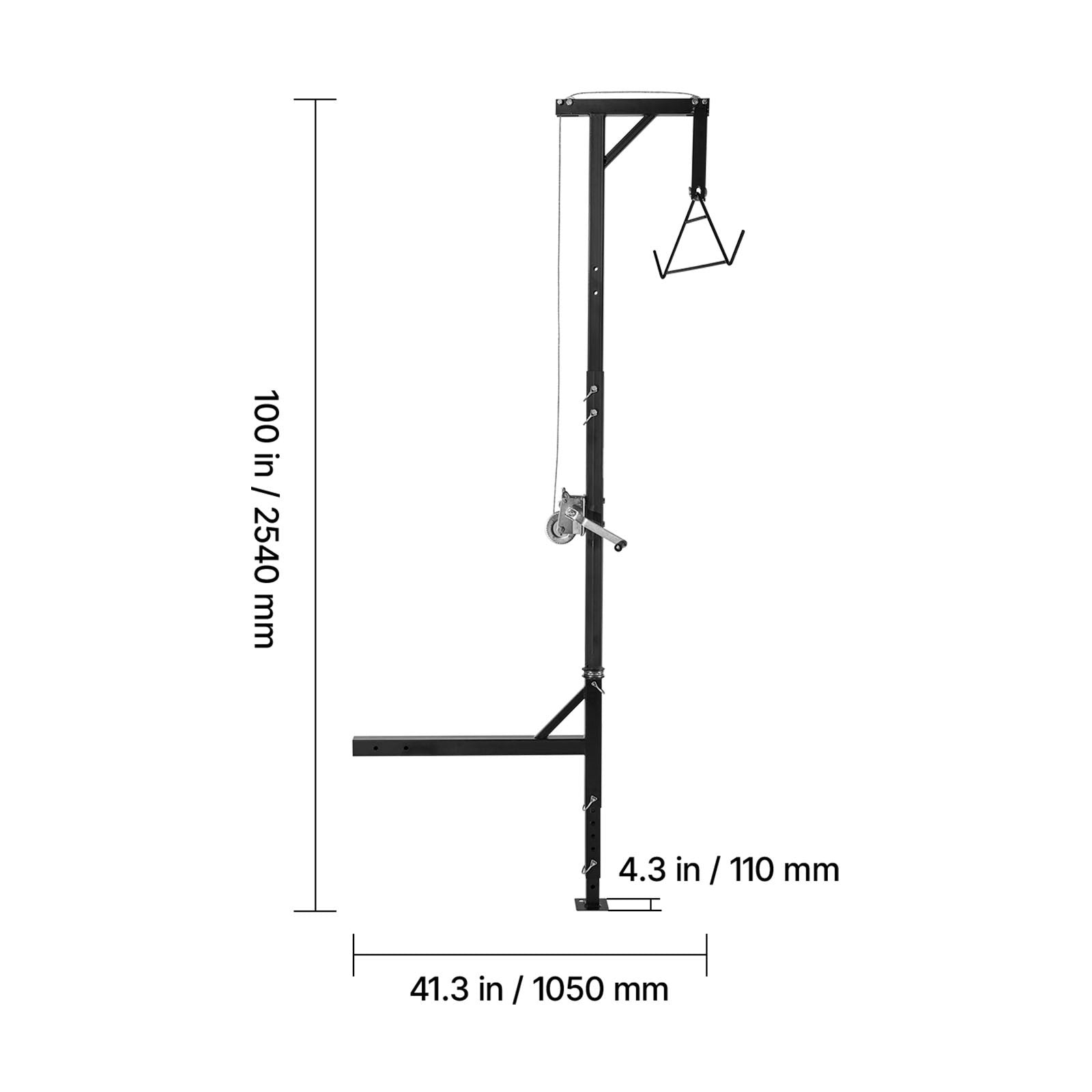Uimoso Truck Hitch Hoist 600 lbs Hunting Deer Lift with 2-inch Receiver