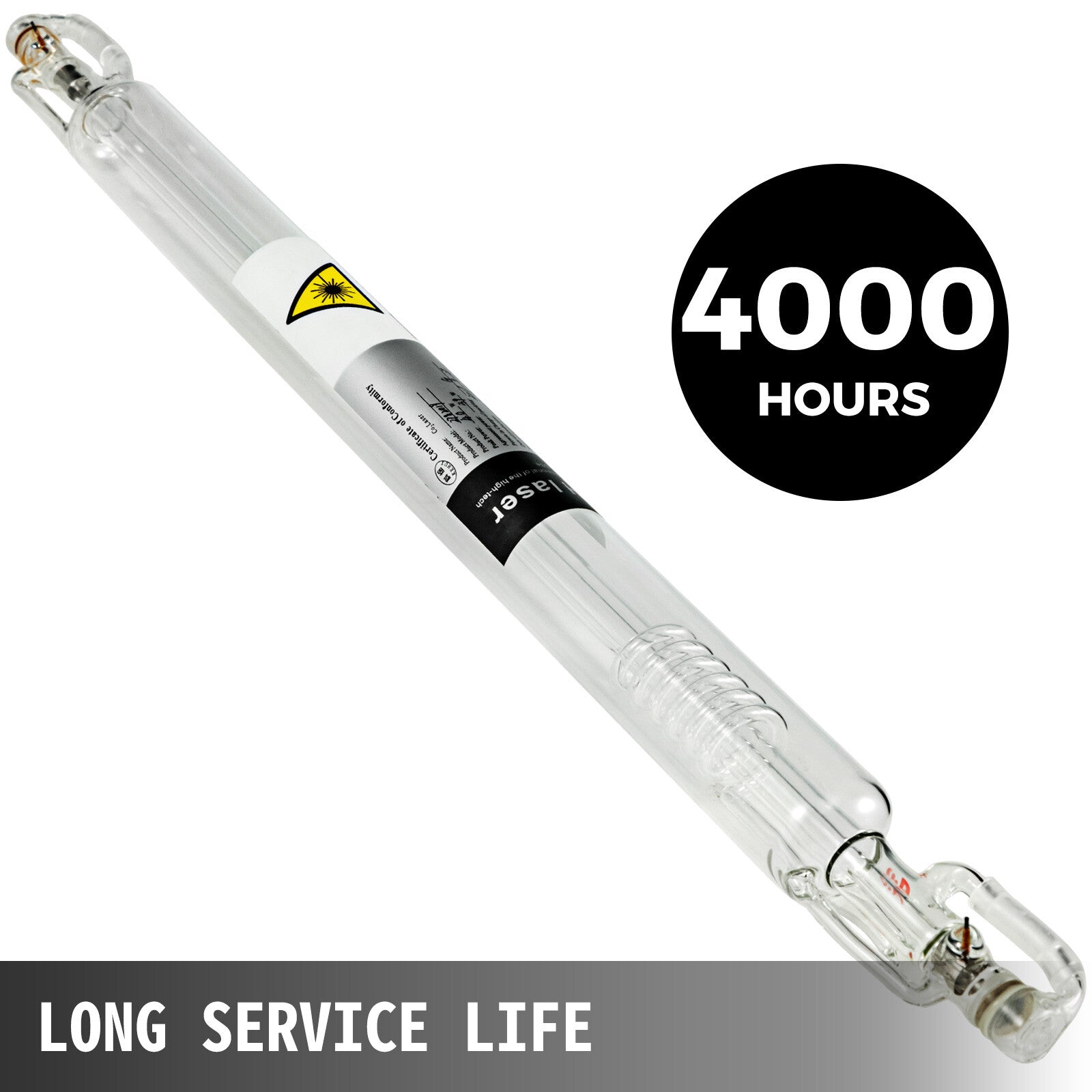 VEVOR CO2 laser tube 40W/50W/60W/80W/100W/130W suitable for CO2 laser engraving