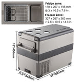 Car Fridge Freezer Cooler 47.5QT Portable Compressor 45L Mini Refrigerator Home