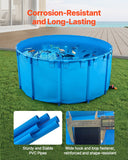 VEVOR Canvas Fish Pond, 1320 Gal Capacity Above Ground Fish Pond, Foldable PVC K