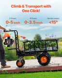 Electric Utility Cart 660lbs Capacity Power Wagon 36V 432W Wheelbarrow