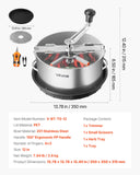 VEVOR Manual Bud Leaf Trimmer 12 in Electric Reaper Bowl Hydroponic Trimming