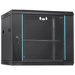 VEVOR 9U Wall Mount Network Server Rack Cabinet Enclosure 15.5'' Deep Door Lock