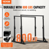 Adjustable Black Dip Bar Station Heavy Duty Portable Calisthenics Workout Stand