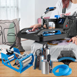 8IN1 Heat Press Machine 15"x15" Transfer Sublimation T-Shirt Mug Plate Hat